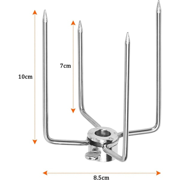 IC Köttpincett (2-pack) | Köttpincett, Köttpincett för Rotisserie, Dubbel Köttpincett | Köttpincett för kyckling, shish kebab och andra