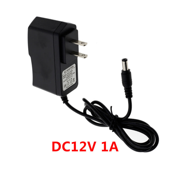 IC 12V1A AC-adapter vægmonteret