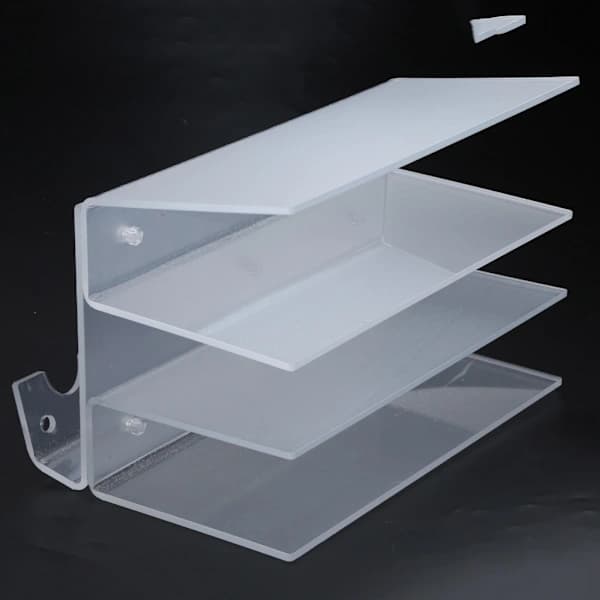Elegant Acrylic Keyboard Mouse Shelf 3-Tier Keyboard Storage Rack Holder
