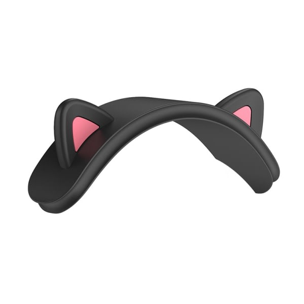 IC Cat Ears Silikon høreværn Hovedbåndsbeskyttelse for Air_sPods Max Sort