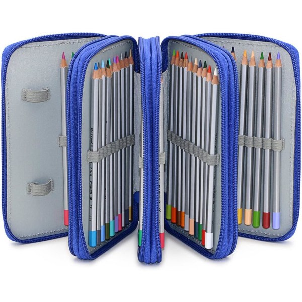 IC Färgpennaspåse Stor 72 Fack Pencil Organizer Portable Water