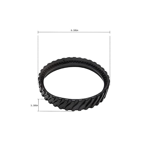 R0526100 MX8 MX6 Uima-allaspuhdistimen varaosapyörä Baracuda-uima-allaspuhdistimiin (2 kpl)