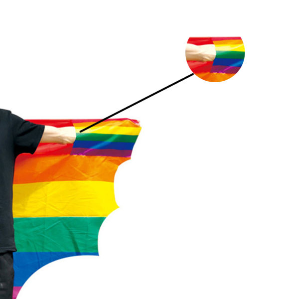 IG Rainbow Pride Banner 3x5 fot (36 x 60 tum) - levande farvemønster 4