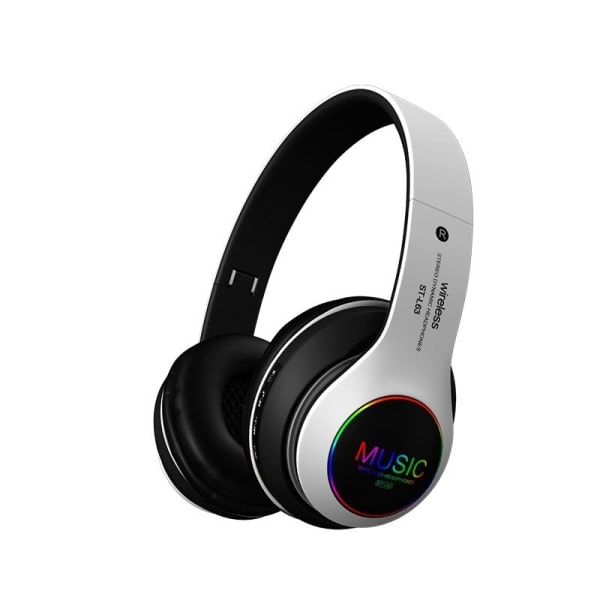 IC Vikbare trådløse Bluetooth 5.0 hovedtelefoner Headset Sølv