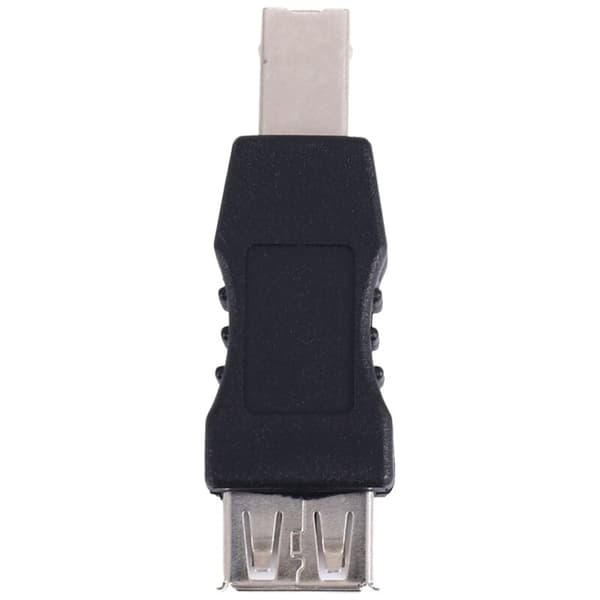 USB-tulostinsovitin tyyppi A B uros musta hopeanvärinen