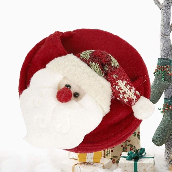 Jultomte Vinglasunderlegg Matte Julbordsdekorasjon Drikkkopp Beger Pad