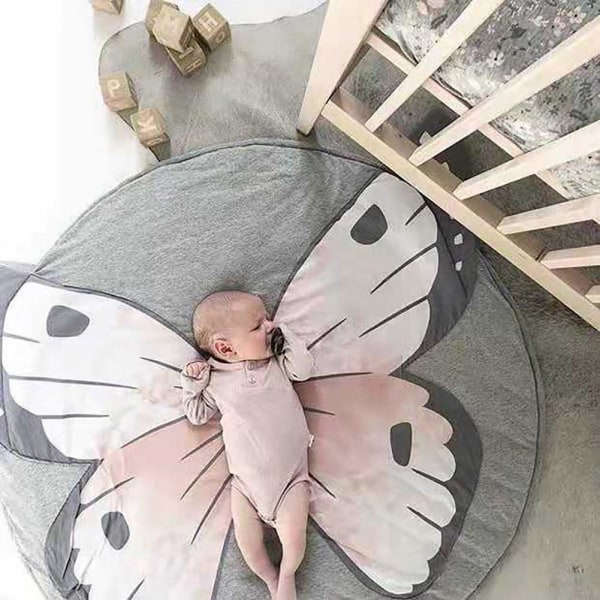 IC Baby Lekmatta Bomullslekmatta 95cm (Fjäril)
