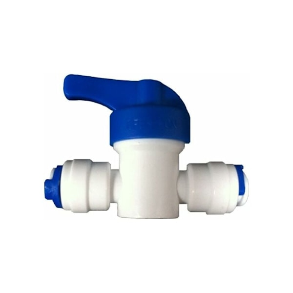 1/4\" Inline Stengeventil for Kjøleskap/Fryser/Omvendt Osmose Filtersystem