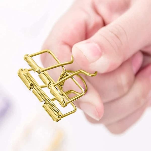 IC 12-pack Dubbla klämmor, Trådklämmor, Kreativ Ihålig Design