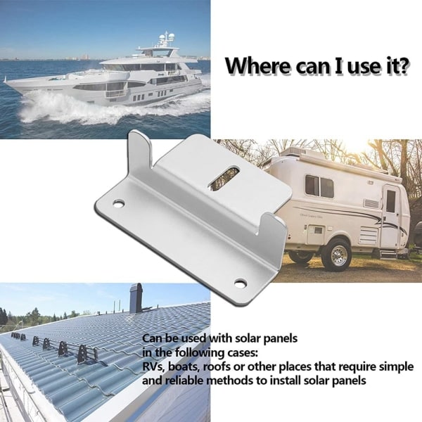 IC Z-typ solpanel monteringssats 4-pack 150W batterimodul