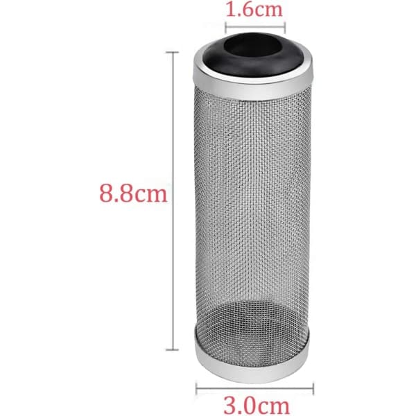 2 stk. 16 mm Mesh Filterbeskyttelse, Akvariefilterbeskyttelse, Akvarium