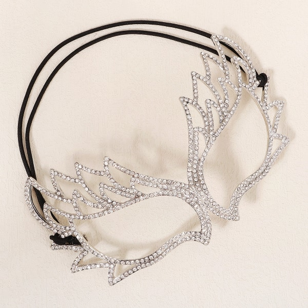 IC Överdriven Fashion Lyxig Rhinestone Mask Elegant Legering Maskerad Ögonmask