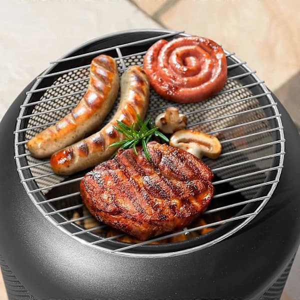 Hiiligrillin ritilä helpolla lämpötilansäädöllä ja lämmönpidätyksellä Weber-grilleihin, 34 cm pyöreä