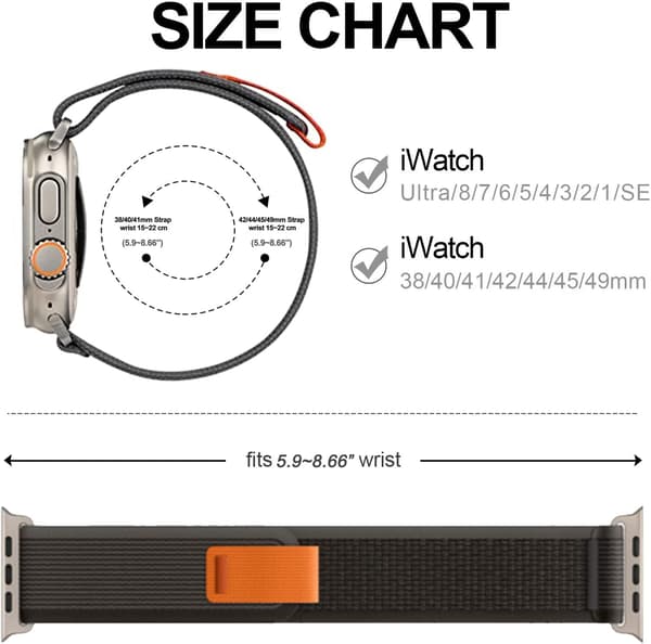 Rem Apple Watch 42/44/45/49 mm, 3 stk