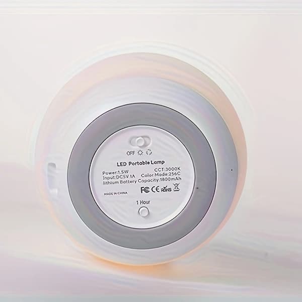 Rechargeable Egg-Shaped Night Light, 7 Color Modes, Adjustable Warm White LED, Touch Control and Timer White White