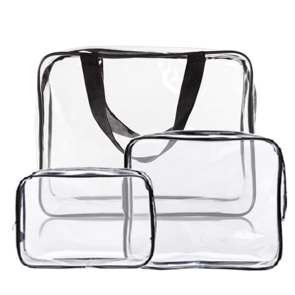 IC Transparent sminkepung, 3-pak Transparent