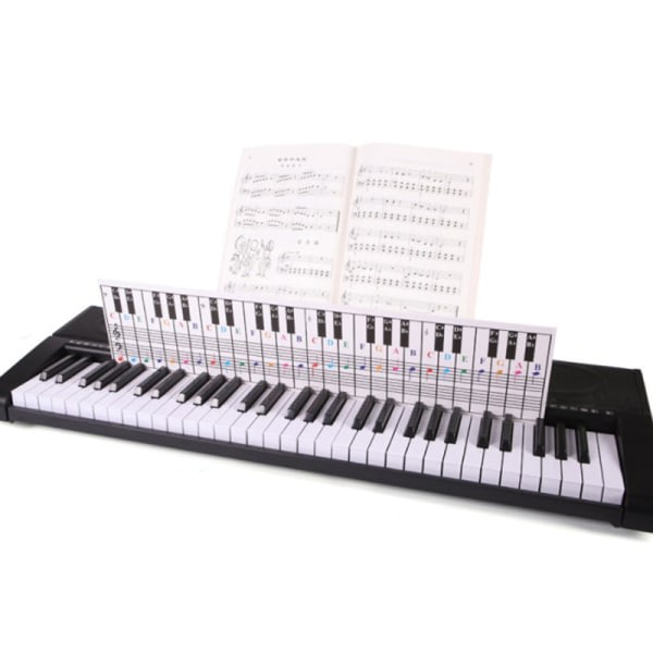 IC 61-tangenter 88-tangenter Pianoklaviatur Notdiagram Pianotangenter Öva Hon