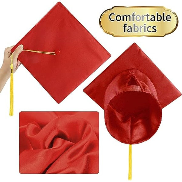 IC Unisex Eksamenhette, Justerbar Caps for Graduation University High School Voksen Topphatt
