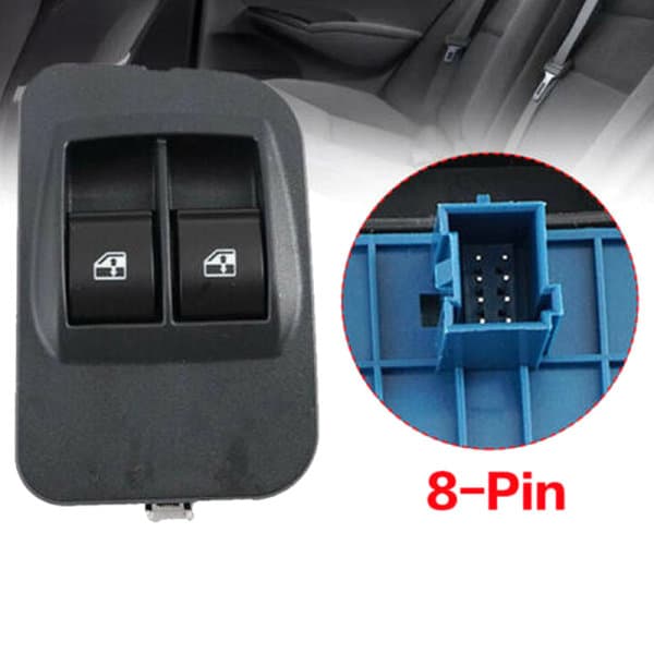 IC Elektrisk vinduskontrollknapp for bil 8-pinners med ram 7354