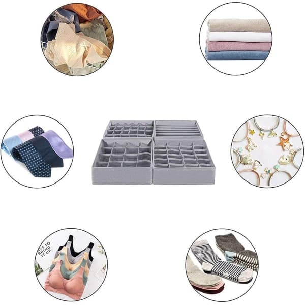 IC Opbevaringskasser 4 stk, organizer, 32*32*10cm