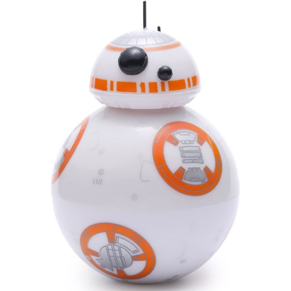 IC Star Wars BB-8 Grinder Kryddkvarn, Urtekvarn Med 2\" Pollenfanger, Fremstillet af Holdbar Zinklegering, til Urter, Pollen, Blomster, Sort Gaveæske