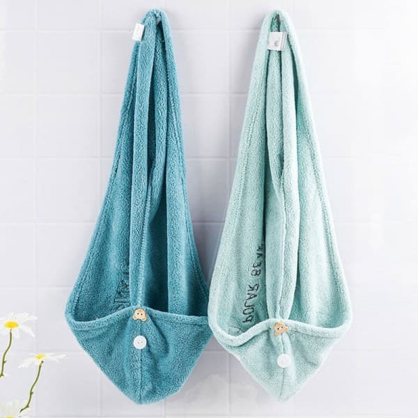 IC Håndklær Baderom Mikrofiber Håndkle Hurtigtørkende Hår Håndkle Dusj E