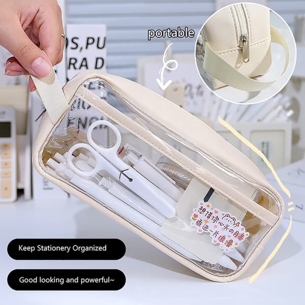 IC Transparent pennal med stor kapasitet INS Style etui Sta Rosa