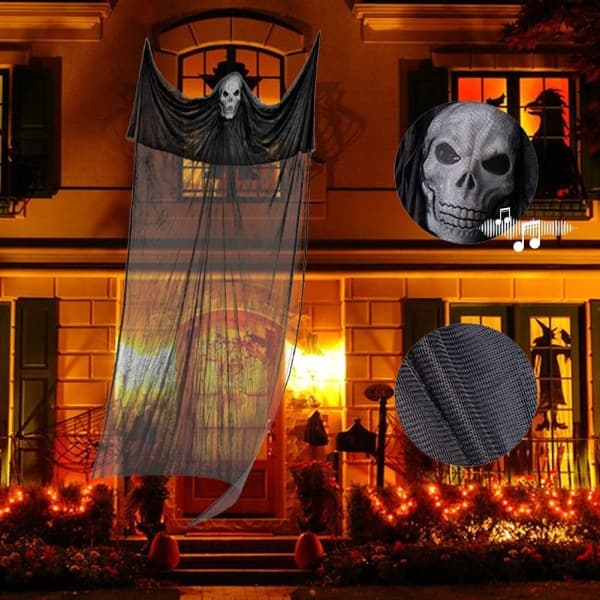IC NOE Hängande Spöke Dekoration med LED och Ljudsensor