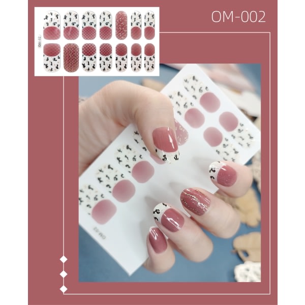 14 arkki 154 st 3D-nagelklistermärken Självhäftande nagelklistermärke +1