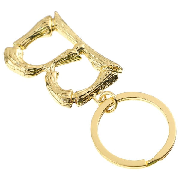 1. Mode Alphabet Nøglering Engelsk Bogstav Nøglekæde Kreativ Taske Vedhæng (7,5X3X0,5CM, Guld 2) IC