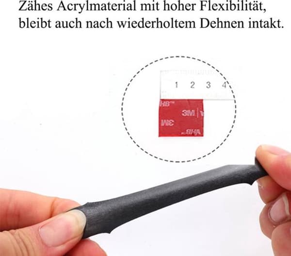Dobbeltsidig teip - Sterk binding - 4,7 m lang - Akrylskum