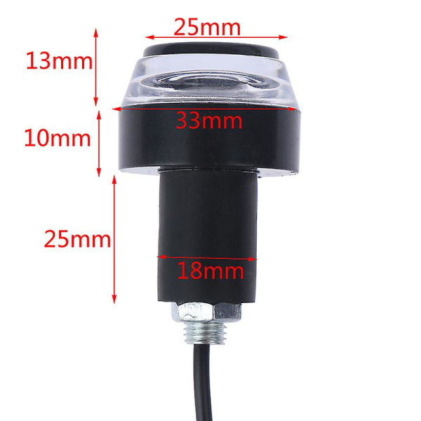 IC 2 stk/par LED Blinklys Motorcykel Styre Universal End Indicator