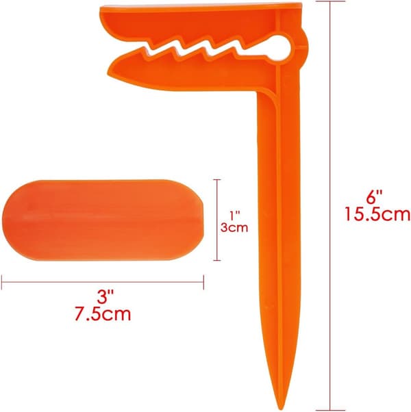 Badehåndklædeklemmer, plastik sandankerclips, vindafvisende 12-pak til strand- og picnictæpper, orange, blå og grøn