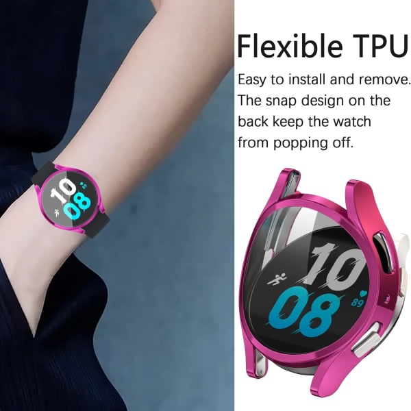 Deksel som er kompatibel med Samsung Galaxy Watch 5 2022 / Galaxy Watch 4 IC