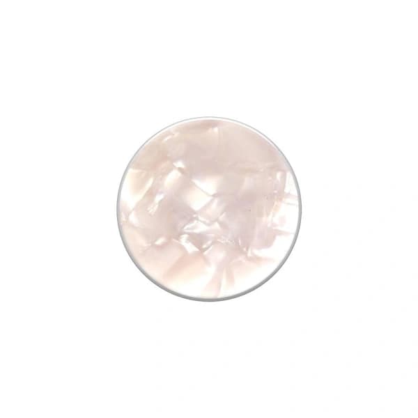 PopSockets Acetate Pearl White Removable Grip with Stand Function LUXE