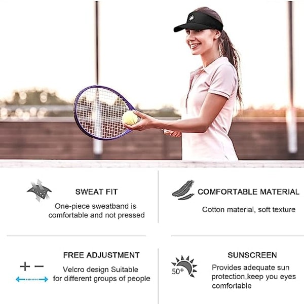 IC Solhatt för kvinnor - Unisex Cap Lönnblad Broderad Justerbar Cap Lämplig för utomhussporter Svart