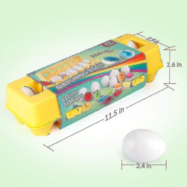 IC CNE Matchande ägg 12-pack Färg & Formigenkänning