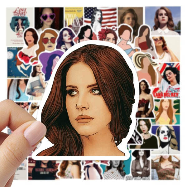 IC 50 stk Sångerske Lana Del Rey Graffiti Klistermærker