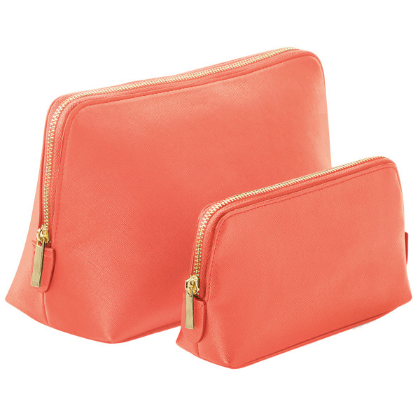 Bagbase Boutique Læder-Look PU-toilettaske Coral M