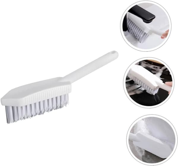 25 - 9 - cm - Triangular - Cleaning Brush - Bathroom - With - Handle - Floor Brush - Window Joint Brush - Multifunctional