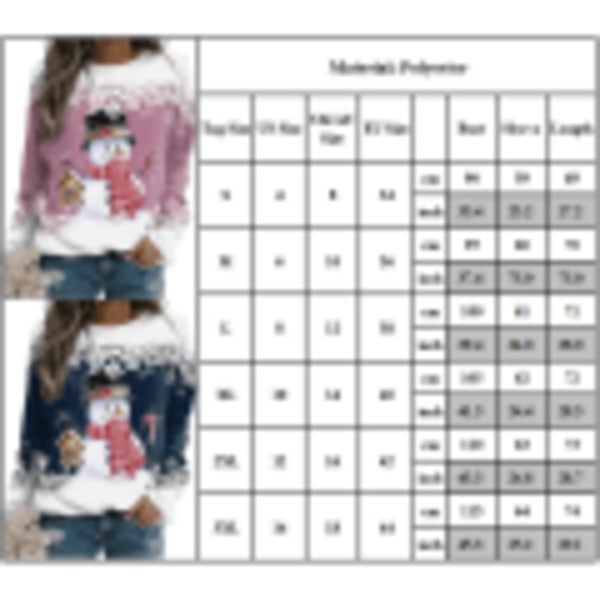 IC Dam Jul Casual Snögubbe Gensere Pullover Topper Gave C XL