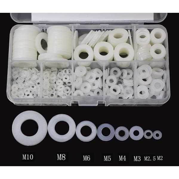 IC Nylon Rund Plast Distansbricka För Flat Bricka 520 Styck