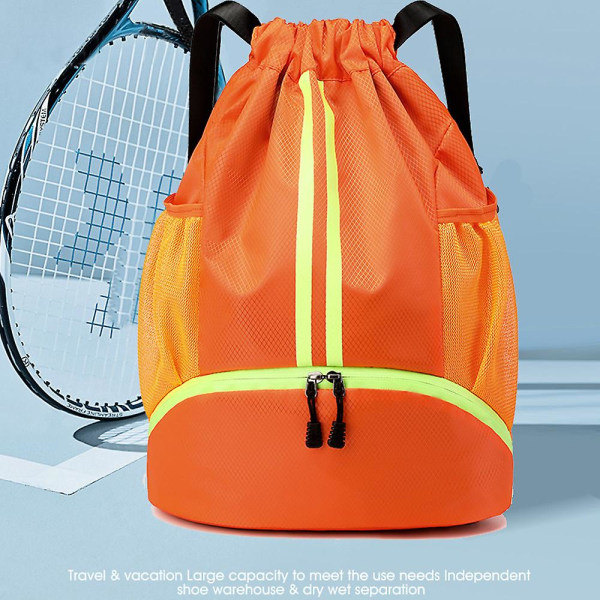IC Dragsko Ryggsäck Gymväska Sackpack String Sack Pack Väskor blå