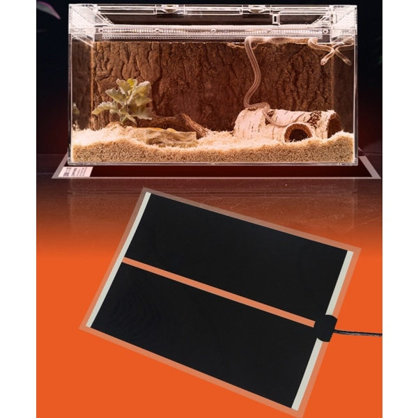 4/7/14/20W Reptil Vivarium Värmematta Varm Värmedyna+Termostatkontroll 220V 7W 150*280mm