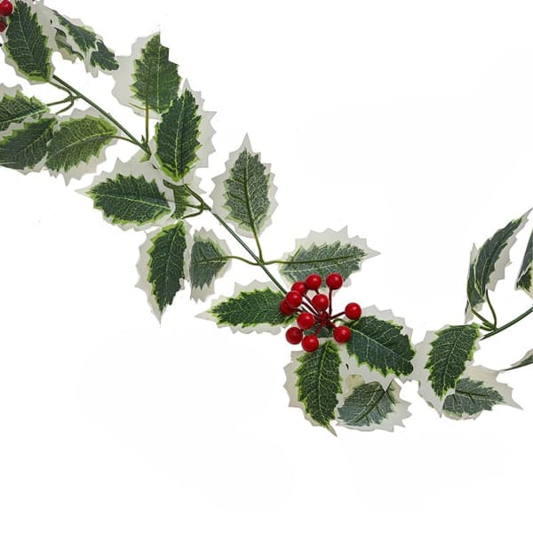 IC Røde bær julekrans med kongler, kunstige bær