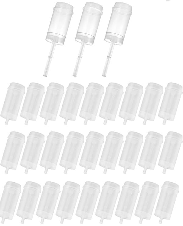 30 push-pop beholdere - med lokk og klistremerker - dessert