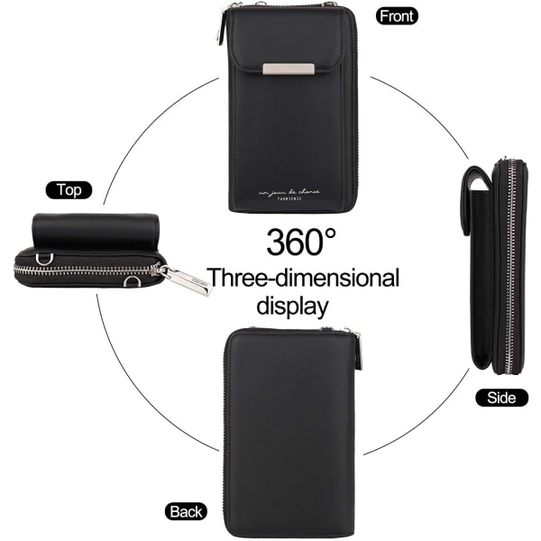 IC Mini akselveska, läderplånbok, telefonveska