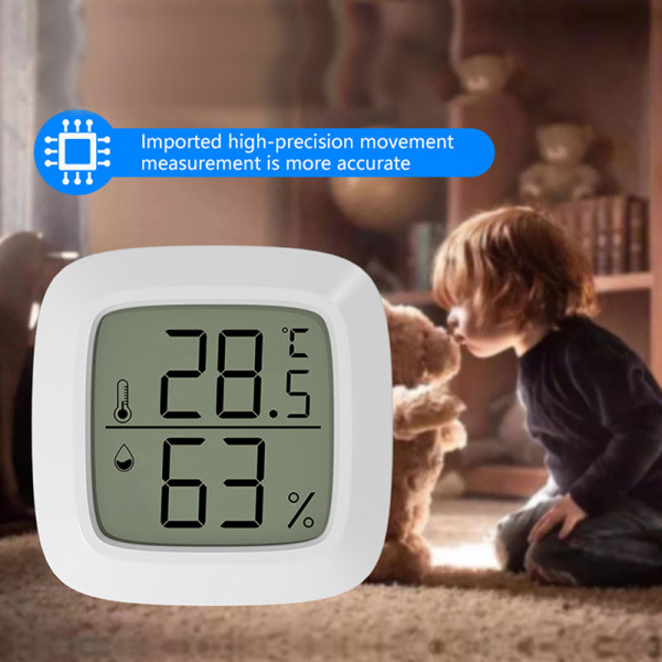 IC Inomhustermometer LCD Digital Rumshygrometer Mätare 1(Celsius)