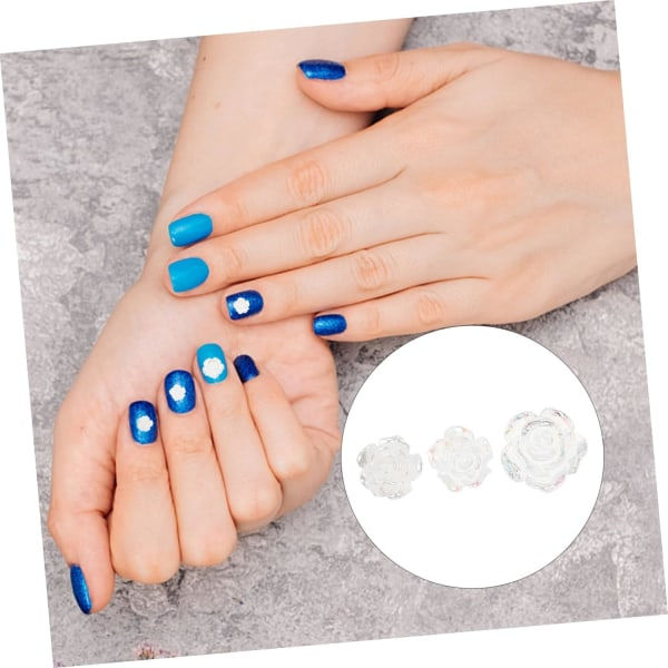 IC 90stk Nail Art Tilbehør Negledekoration Harpiksberlocker Negledekorationer til Nail Art Nail art Flatbacks Hårbånd