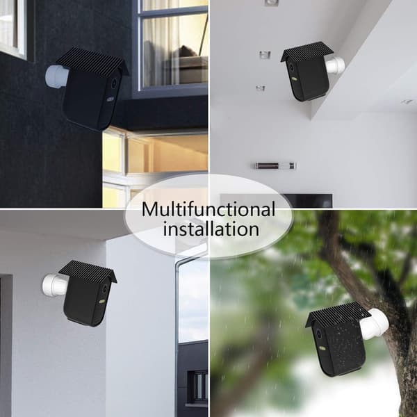 stykker - Sort - Beskyttende - silikonecover - eufyCam - Nem - installation - /snebestandig